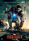 کاور فیلم Iron Man 3 با تصویر چهره بازیگر اصلی و ماسک آیرون‌من