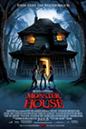 کاور فیلم Monster House با تصویری از خانه ترسناک و سایه‌های ترسناک