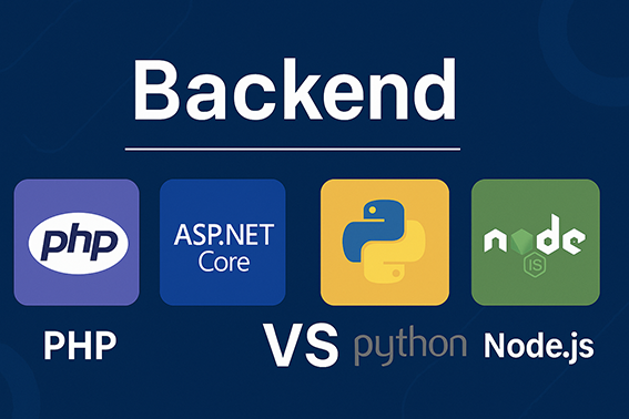 مقایسه PHP، پایتون، Node.js و ASP.NETبرای توسعه Backend