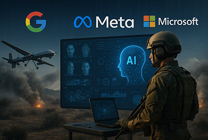 هوش مصنوعی ارتش اسرائیل در تعامل با فناوری‌های گوگل، متا و مایکروسافت در میدان جنگ سایبری و فیزیکی