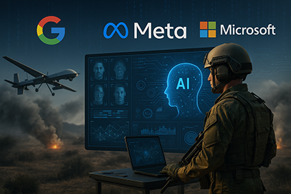 هوش مصنوعی ارتش اسرائیل در تعامل با فناوری‌های گوگل، متا و مایکروسافت در میدان جنگ سایبری و فیزیکی