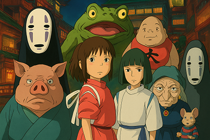 تمام شخصیت‌های انیمیشن شهر اشباح: اصلی، فرعی، مثبت و منفی در یک قاب جذاب