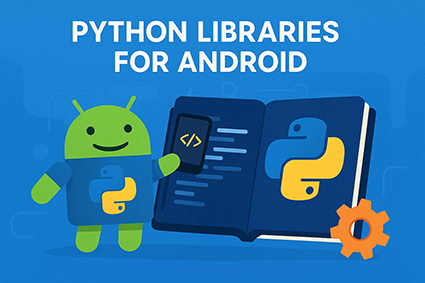 کاور مقاله کتابخانه‌های پایتون برای اندروید – تصویر مفهومی از اندروید و پایتون برای توسعه اپلیکیشن